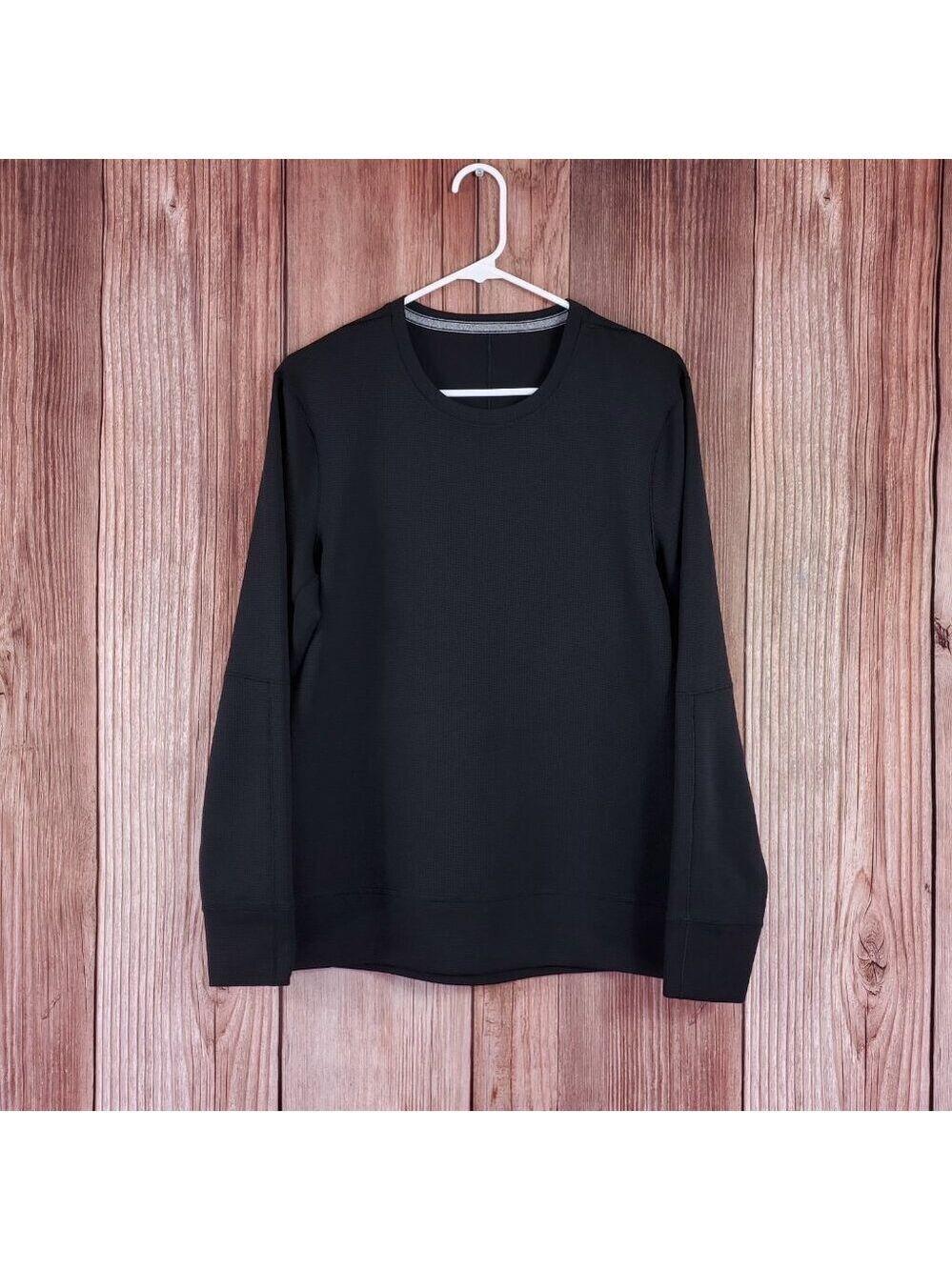 *READ* Lululemon Shift Stitch Crew Shirt Mens M Waffle Knit Performance Pullover